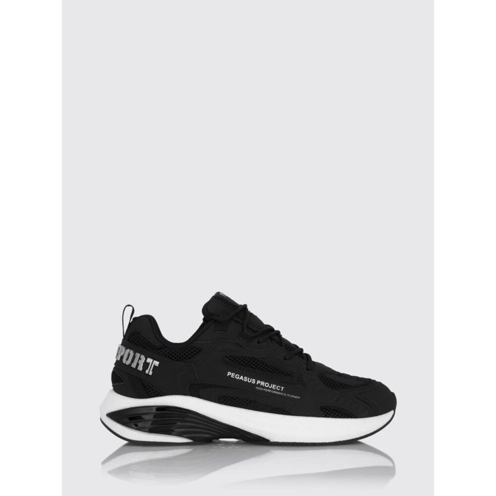 Plein Sport Men Pegasus Project Mesh And Rubber Sneakers Plein Sport